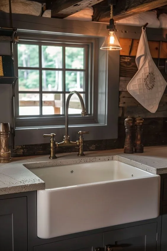 farmhouse sink  decorating ideas