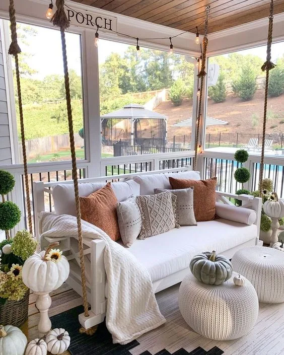 porch swing farmhouse decorating ideas