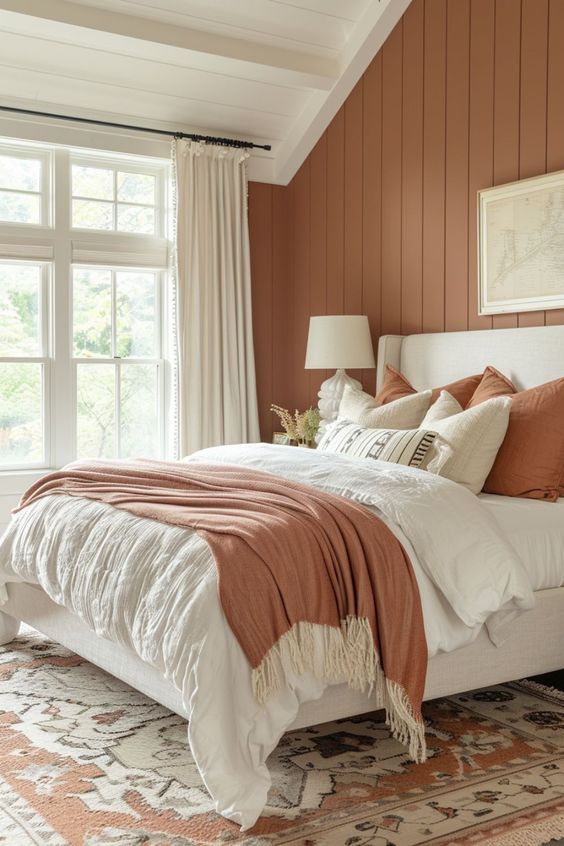 terracotta styles for bedroom decorating