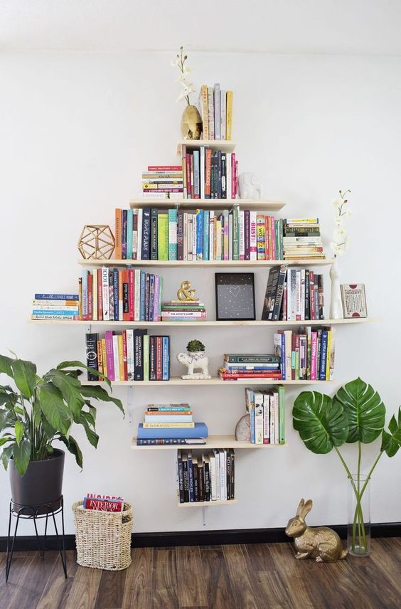 wall bookshelf ideas