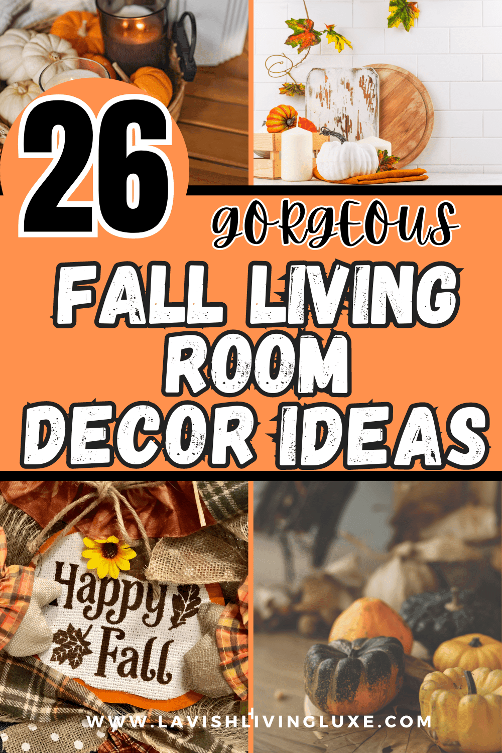 Fall Living Room Decorating Ideas - 26 Pretty Fall Living Room ...