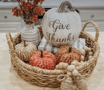 fall tray decor