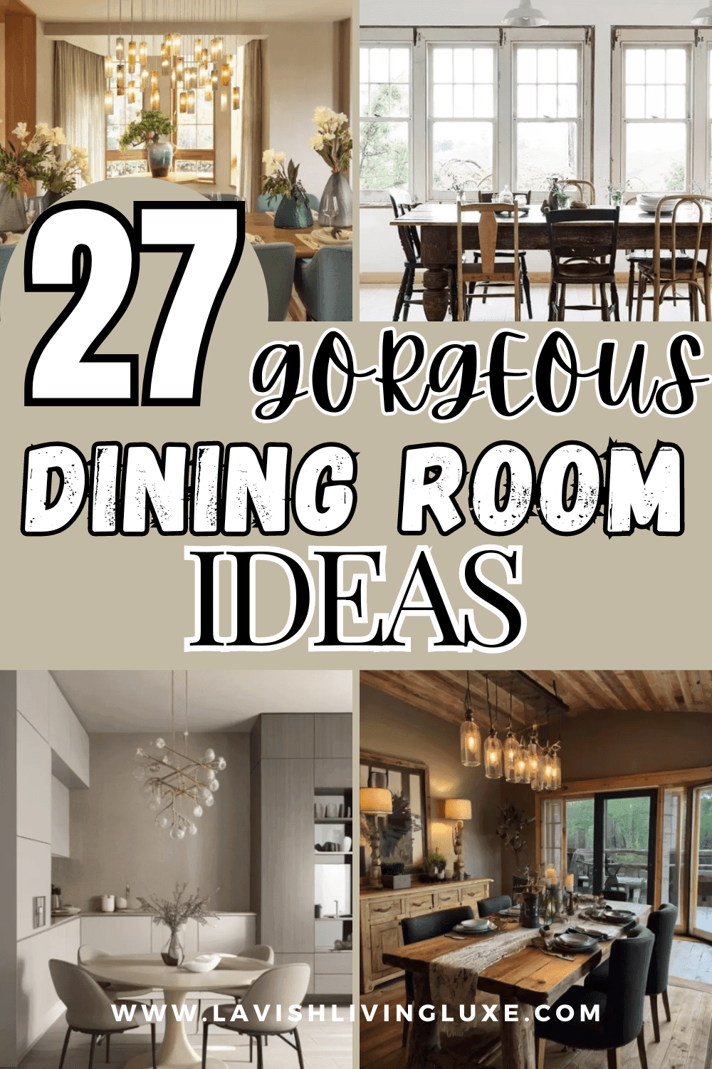 Dining Room Ideas - 27 Dining Room Ideas to Create a Gorgeous Dining Area