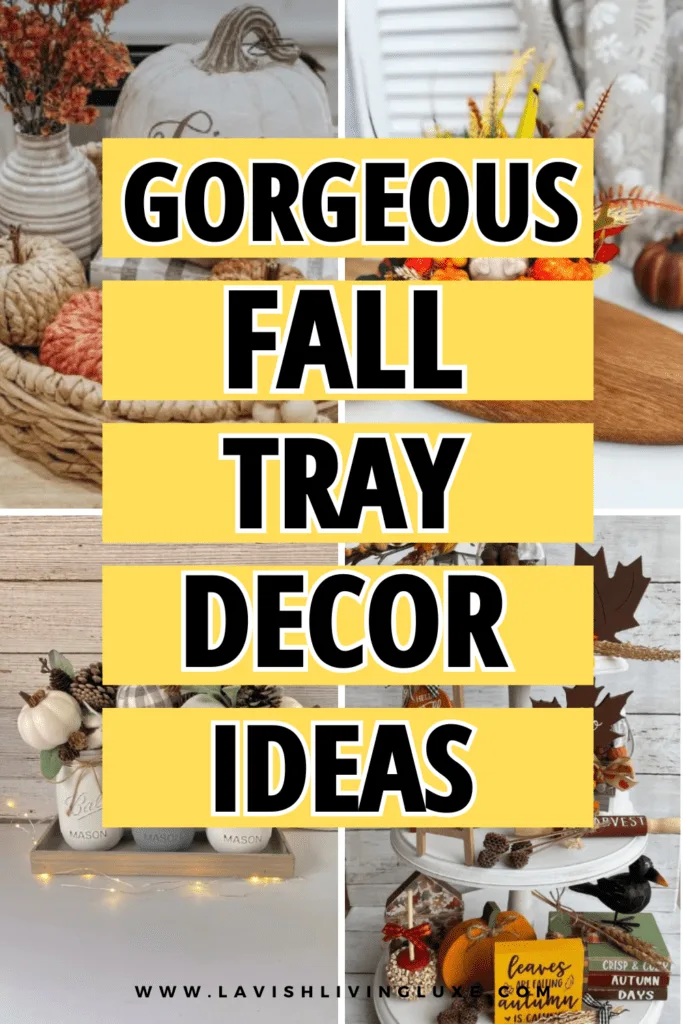 fall tray decor ideas