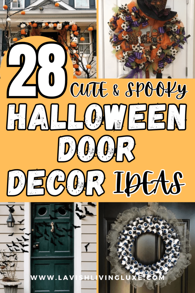 Halloween door decorations