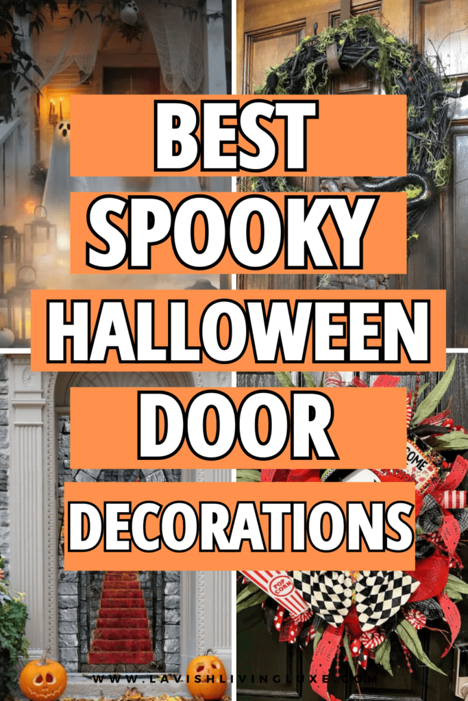 Halloween door decorations