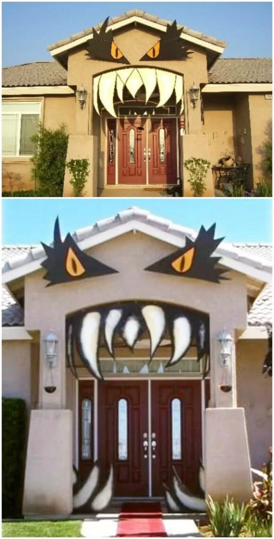 Halloween door decorations