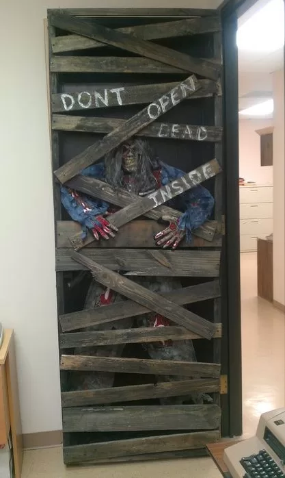 Halloween door decorations