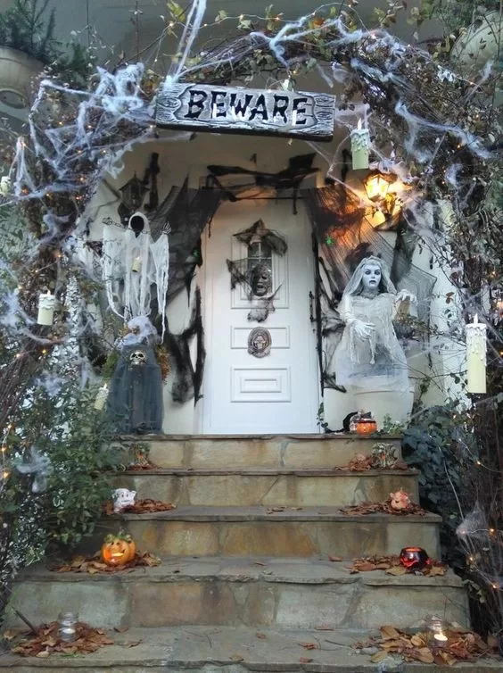 Halloween door decorations