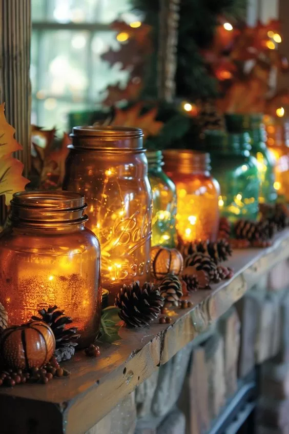 fall mantel decor ideas