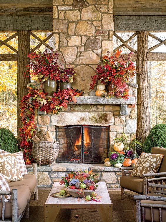 fall mantel decor ideas