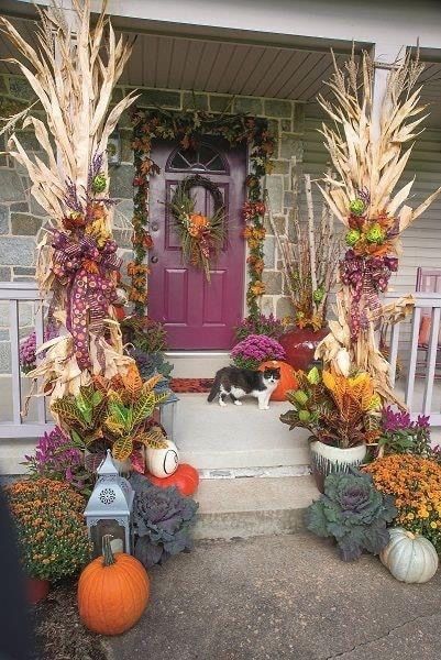 outdoor fall decor