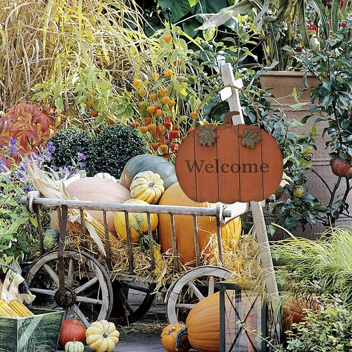 outdoor fall decor