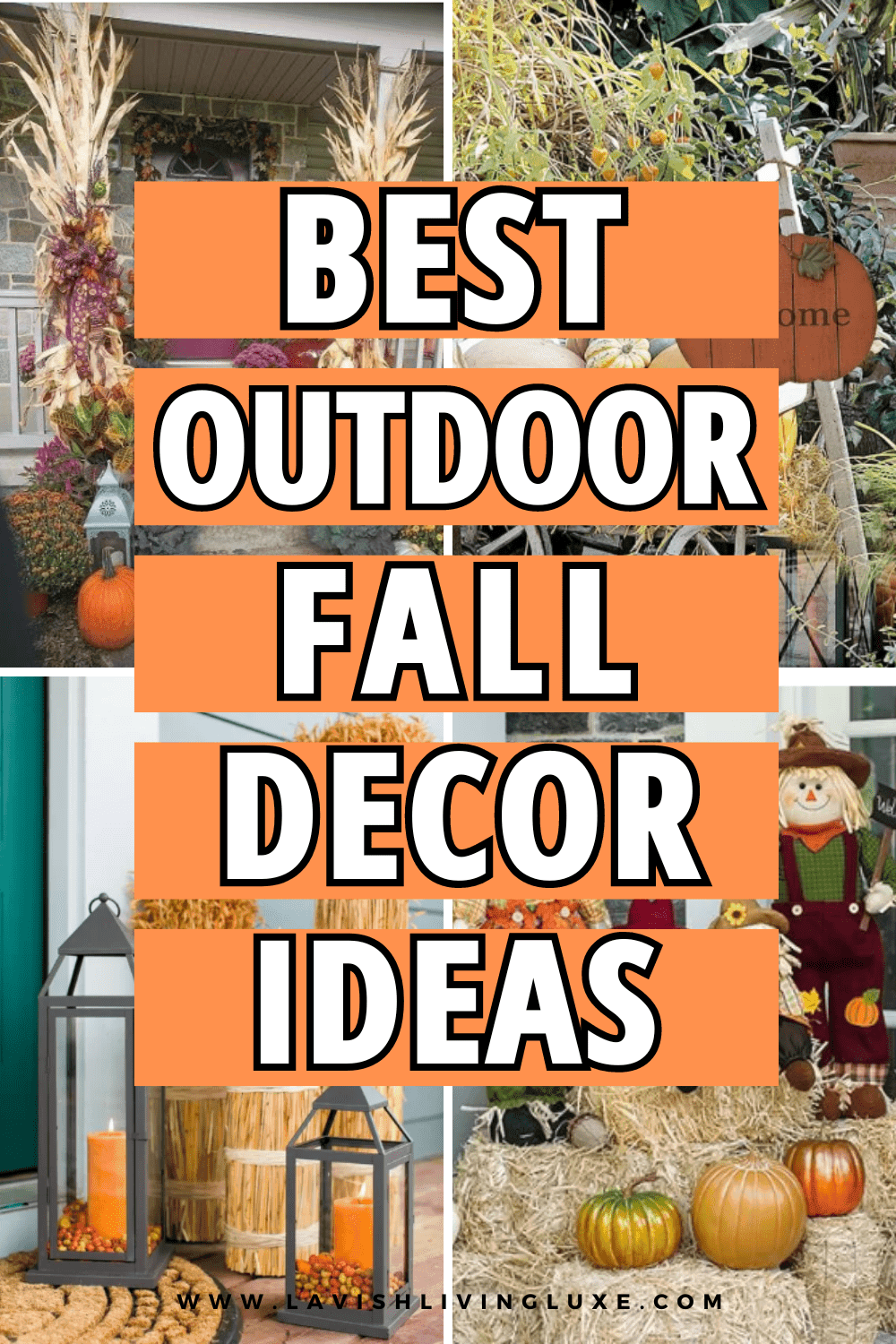 42 Outdoor Fall Decor Ideas for Fall Decorating