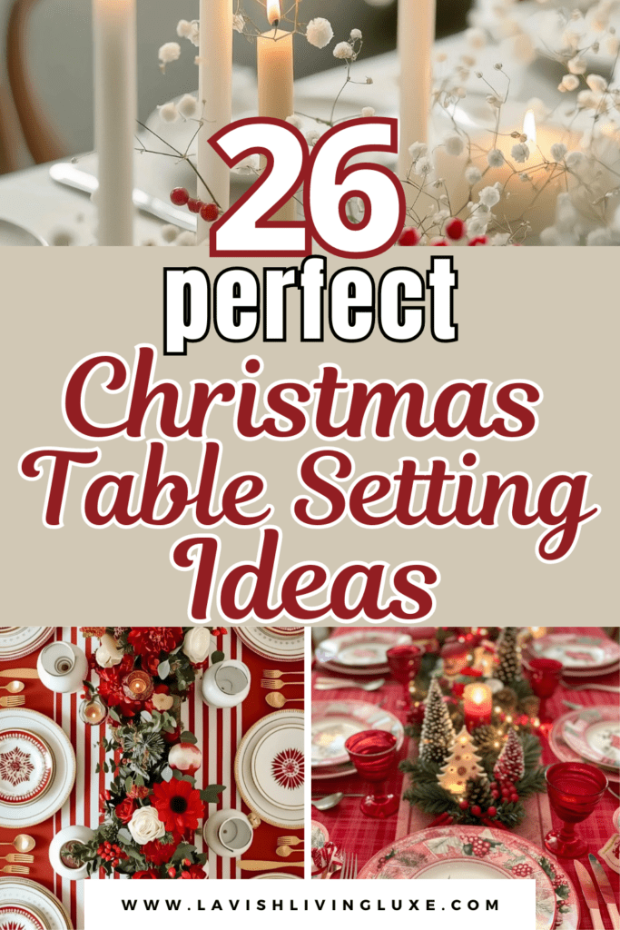 Christmas Table Setting ideas