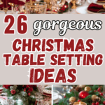 Christmas table settings