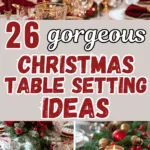 Christmas table settings