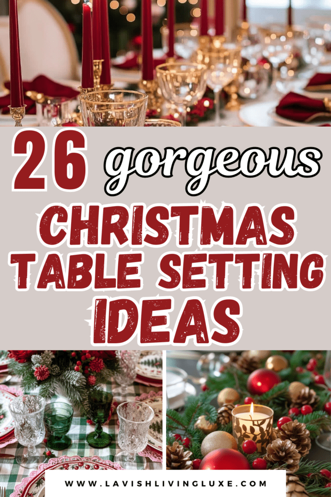 Christmas Table Setting ideas