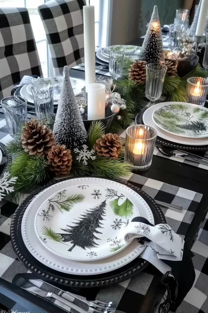 Christmas table setting ideas