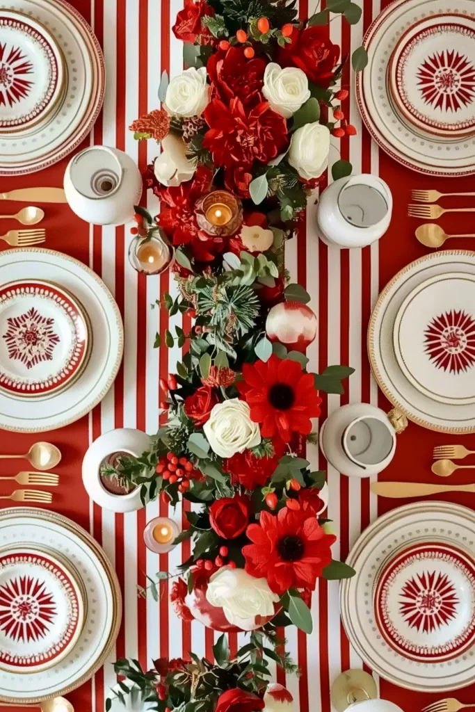 Christmas table setting ideas