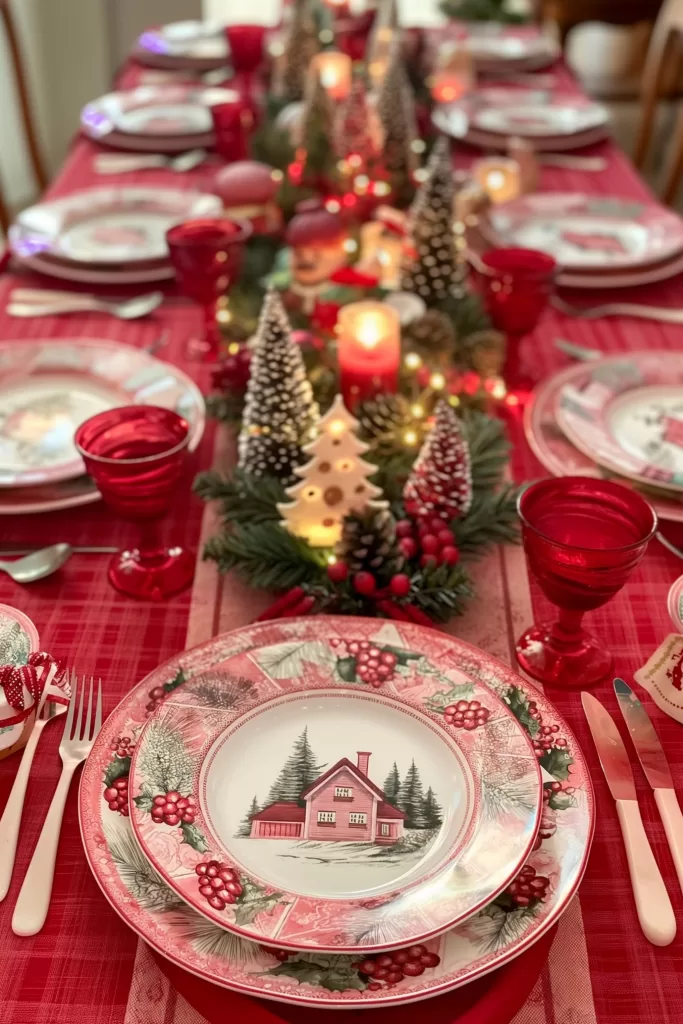 Christmas table setting ideas