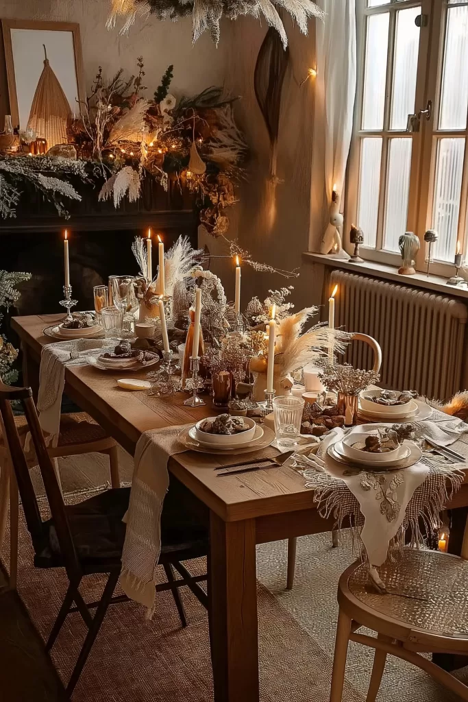 Christmas table setting ideas