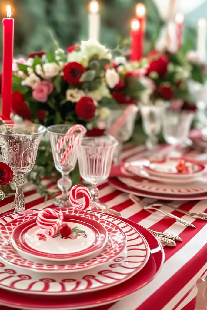 Christmas table setting ideas