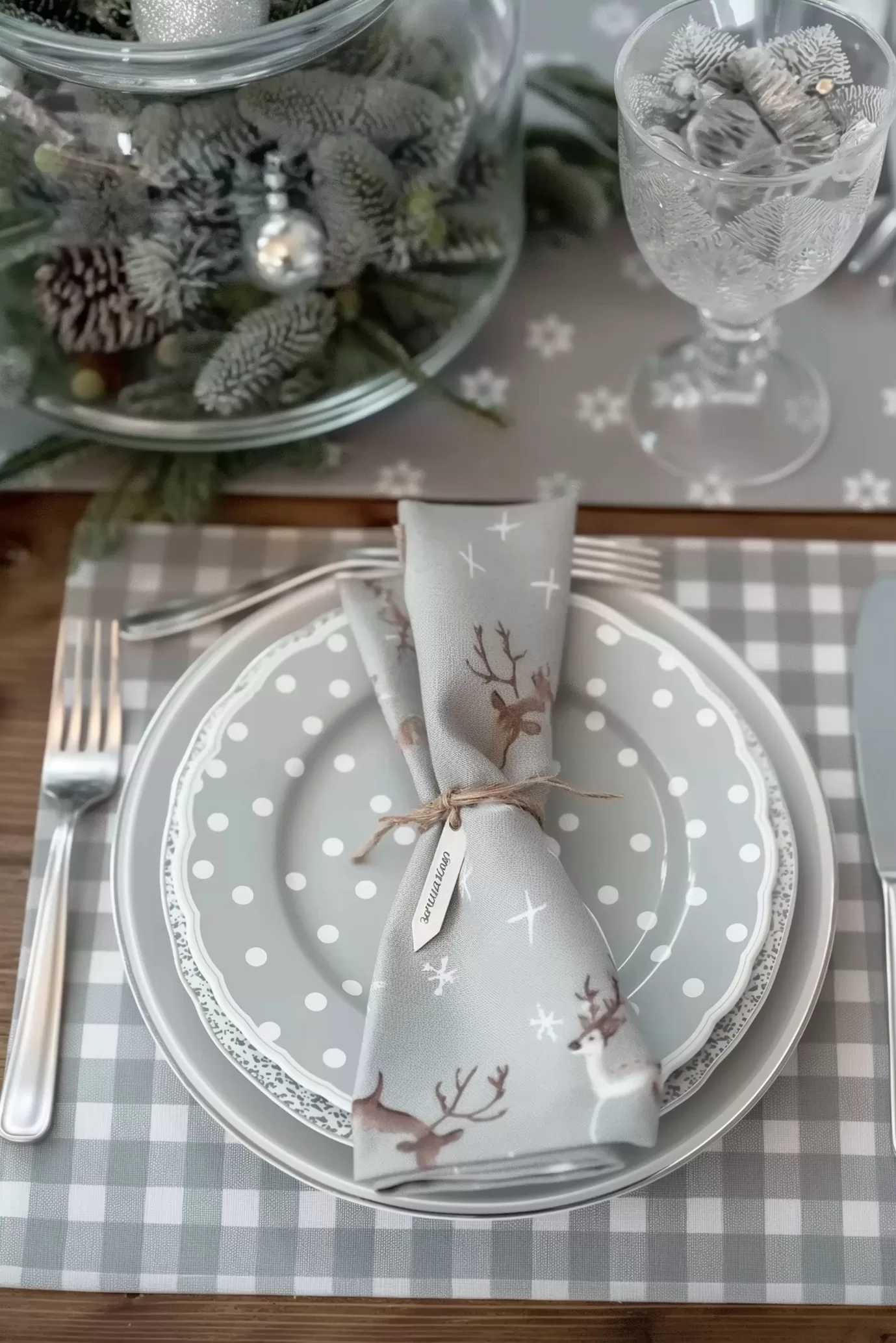 Christmas table setting ideas