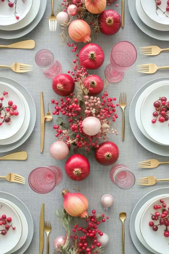 Christmas table setting ideas