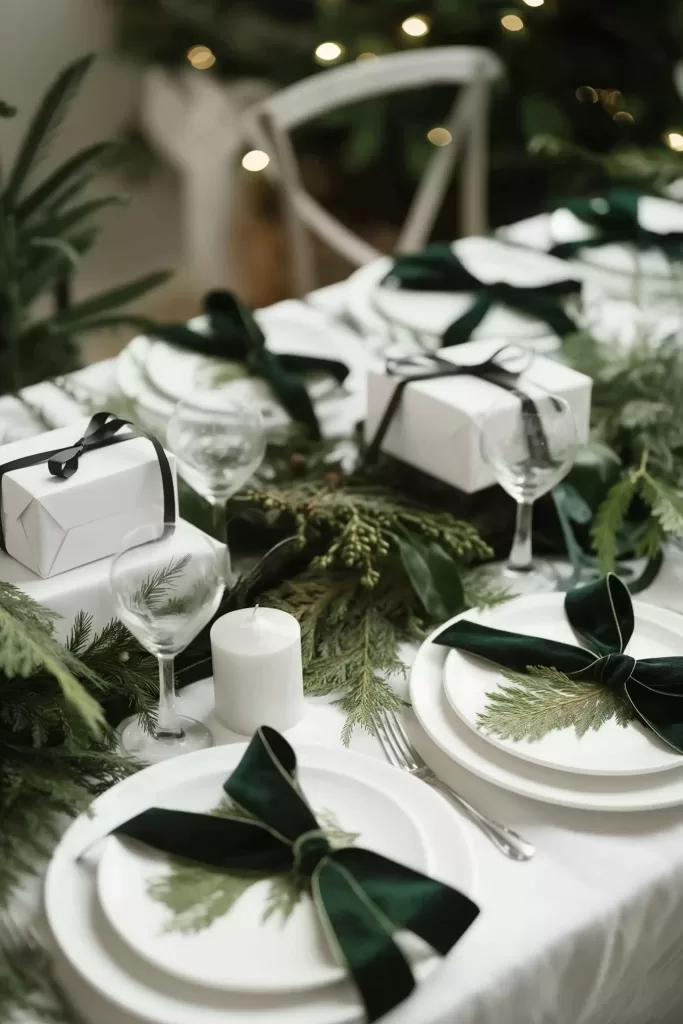 Christmas table setting ideas