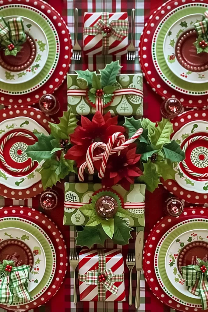 Christmas table setting ideas