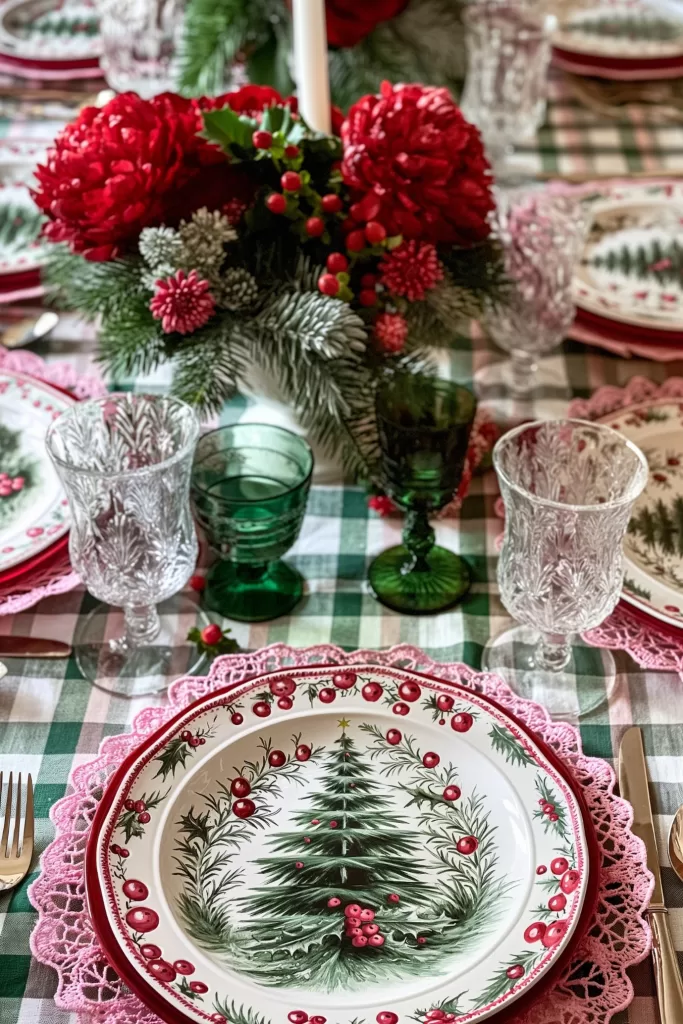 Christmas table setting ideas