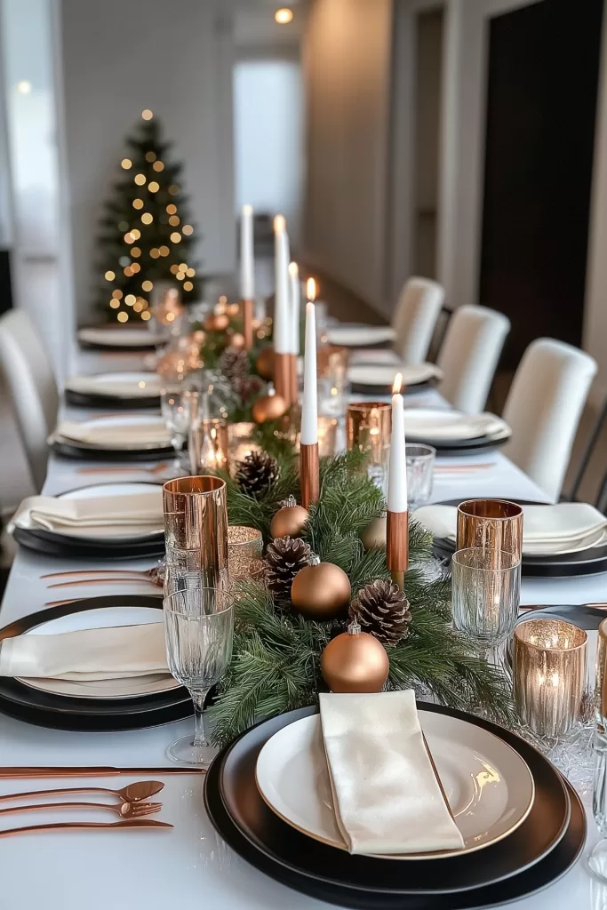 Christmas table setting ideas