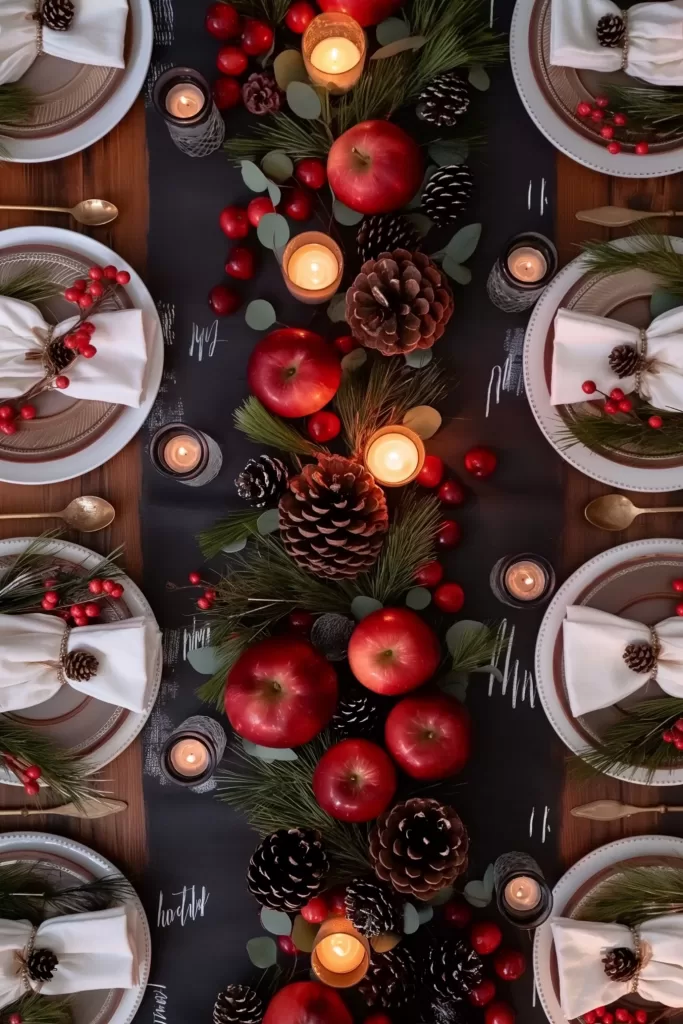 Christmas table setting ideas