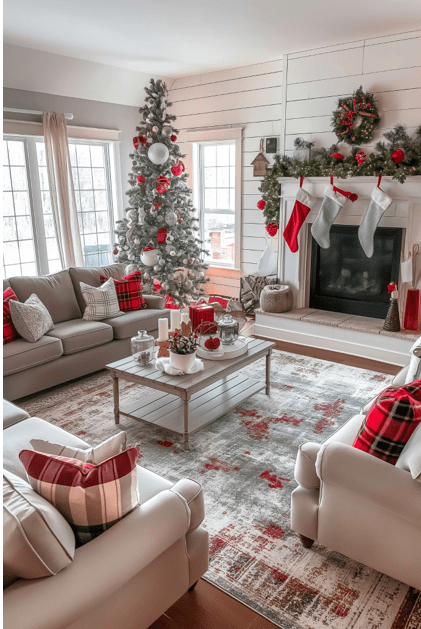 Christmas living room decor ideas