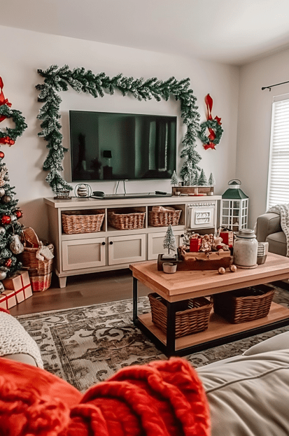 Christmas living room decor ideas