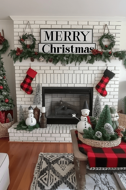 Christmas living room decor ideas