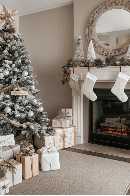 Christmas living room decor ideas