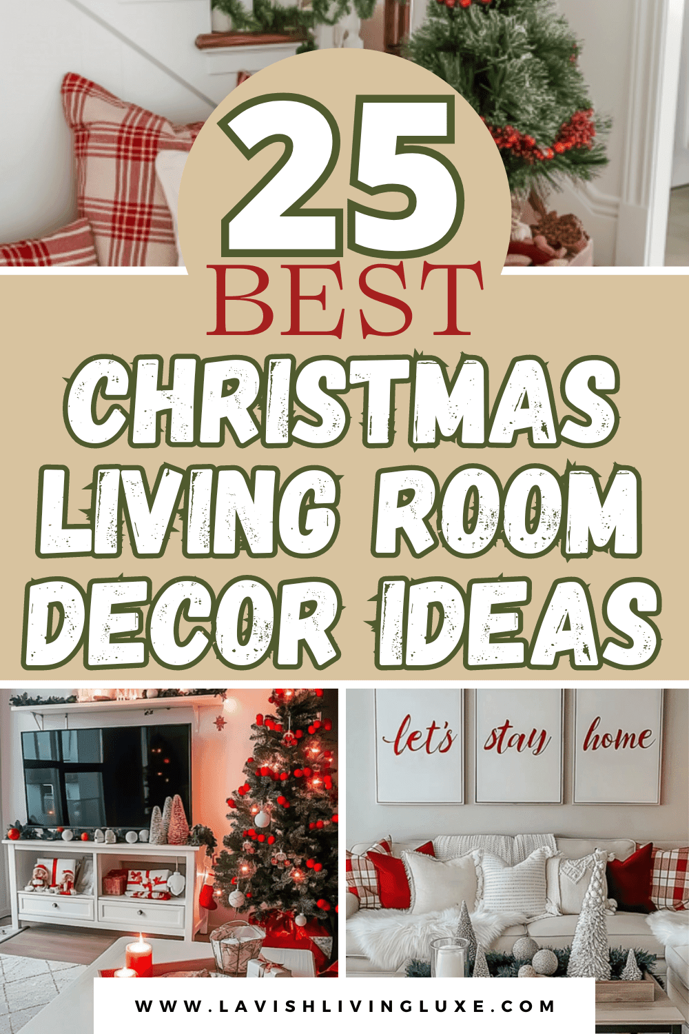 25 Perfect Christmas Living Room Decor Ideas that Cozy & Festive