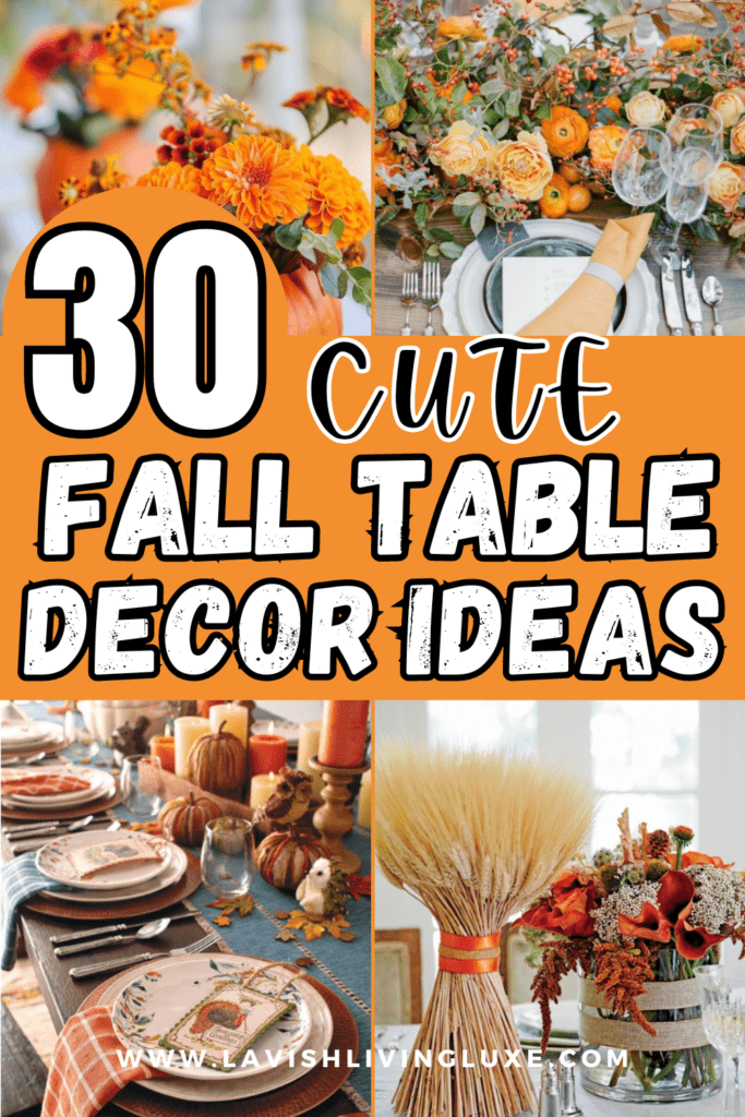 fall table decor