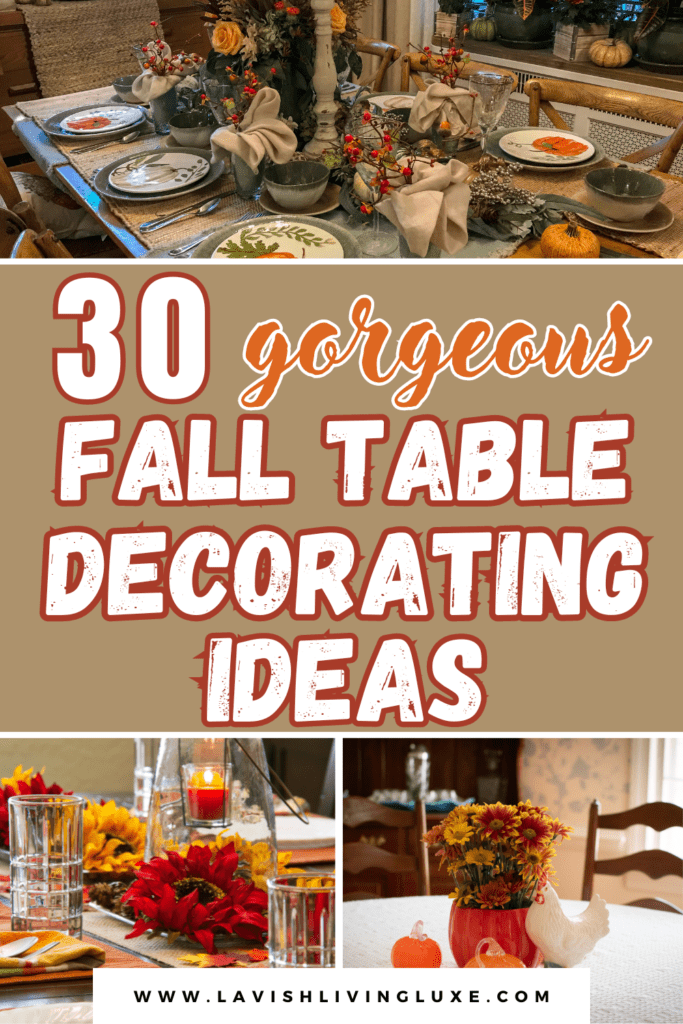 fall table decor