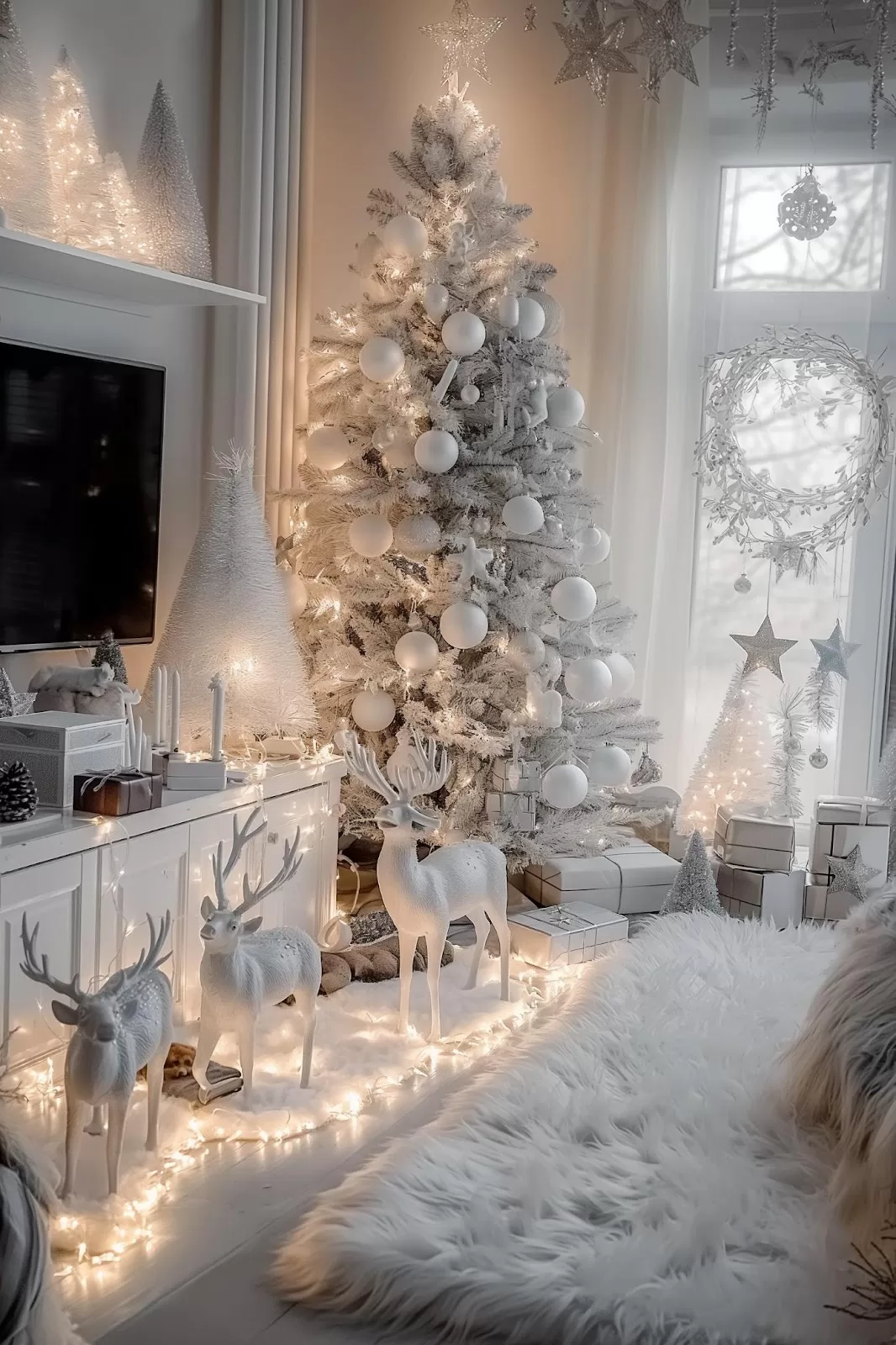 white Christmas decor ideas