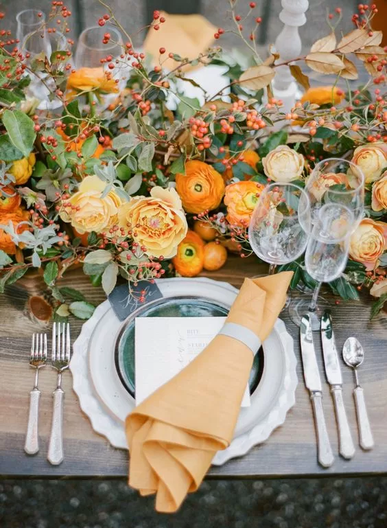 fall table decor