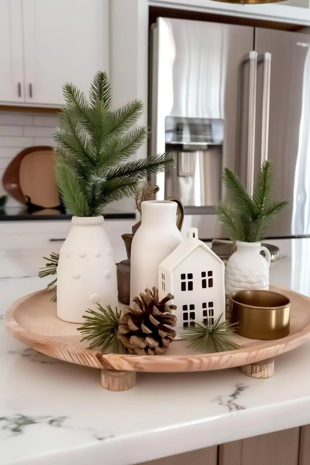 Winter Tray Decor