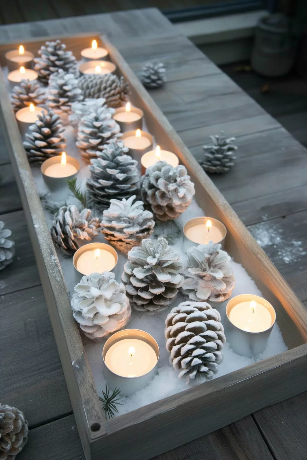 Winter Tray Decor