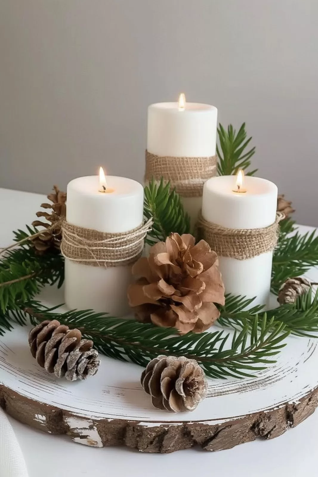 Winter Tray Decor