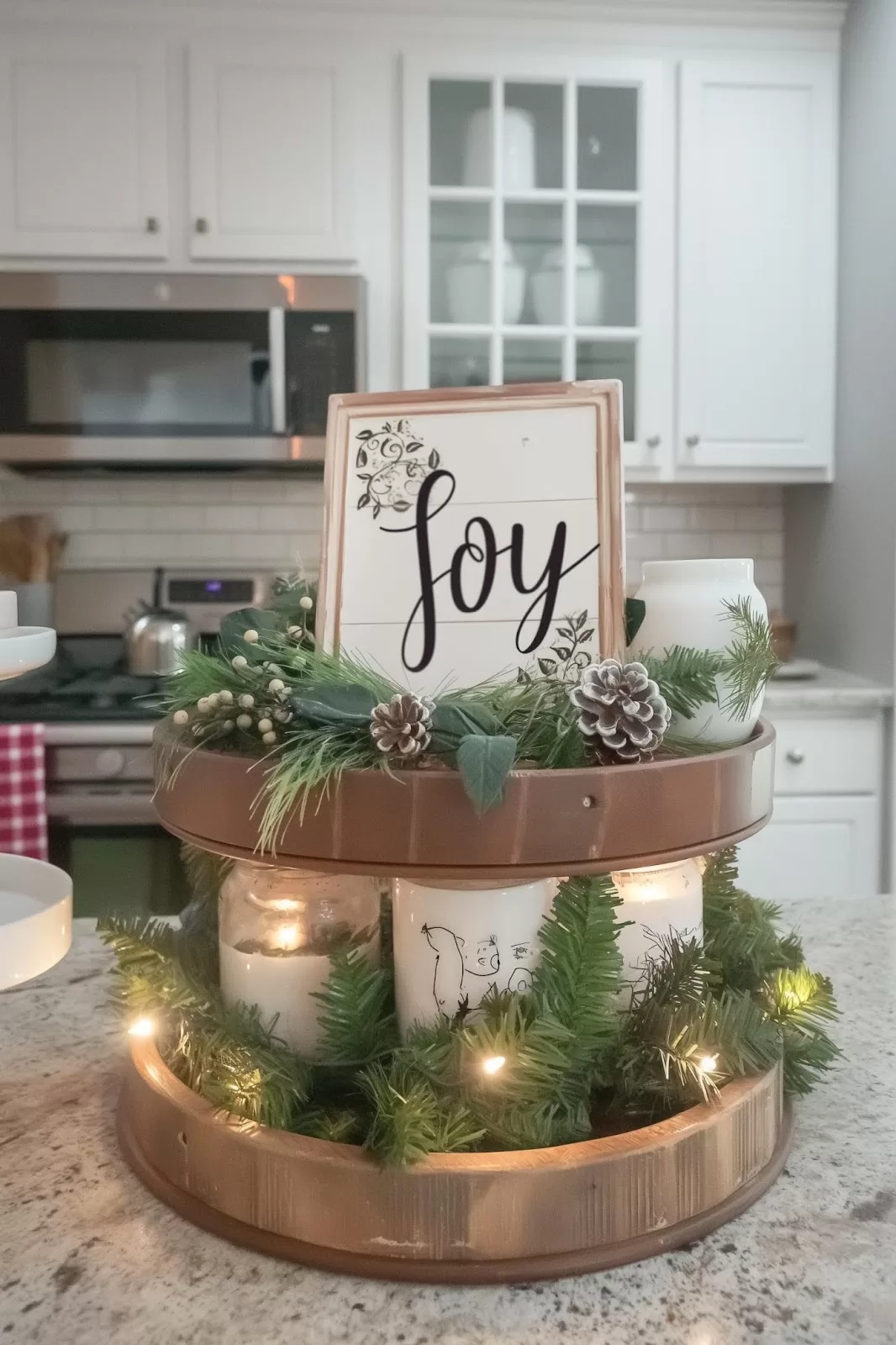 Winter Tray Decor