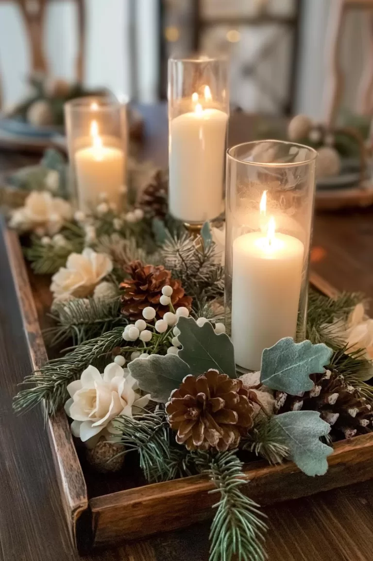 24 Gorgeous Winter Tray Decor Ideas to Recreate for Winter