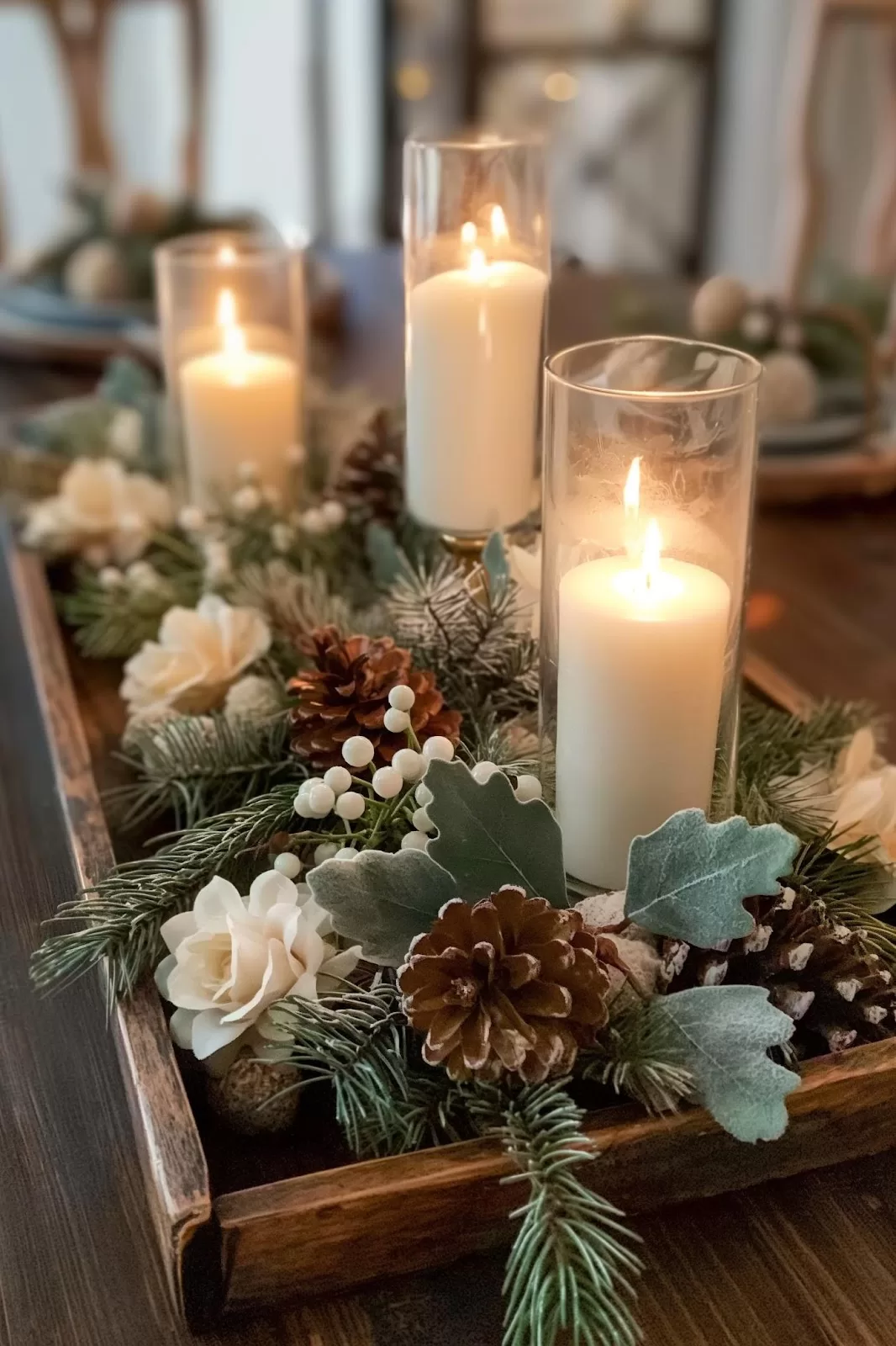 Winter Tray Decor