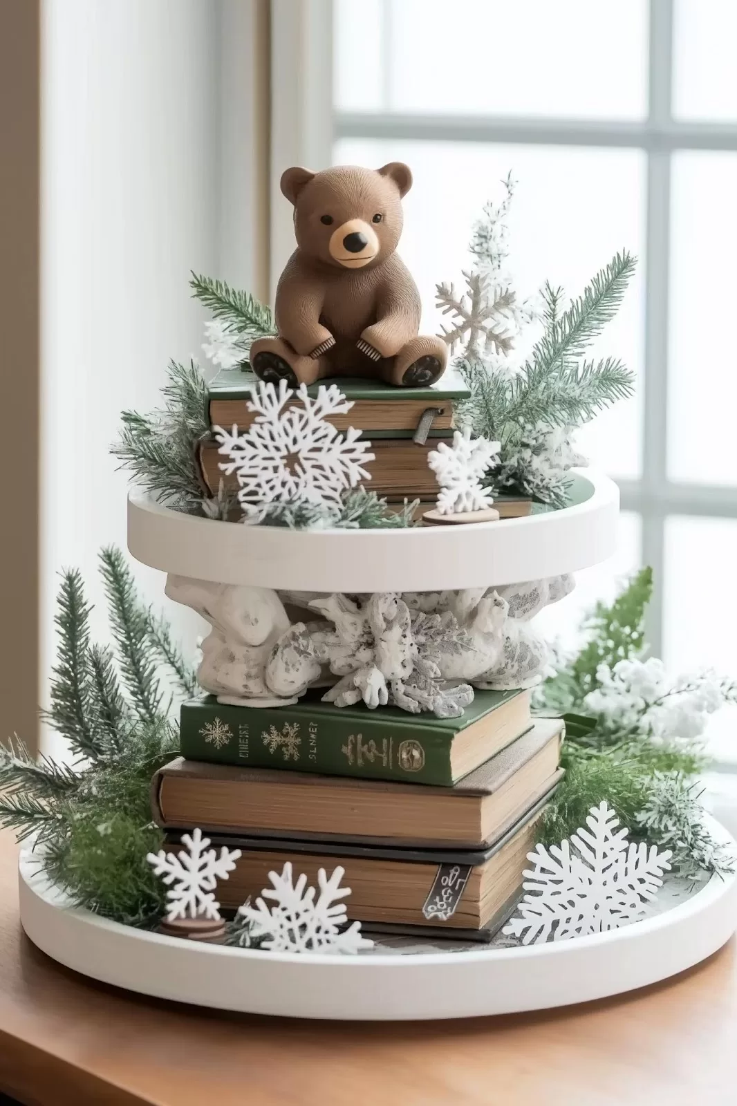 Winter Tray Decor